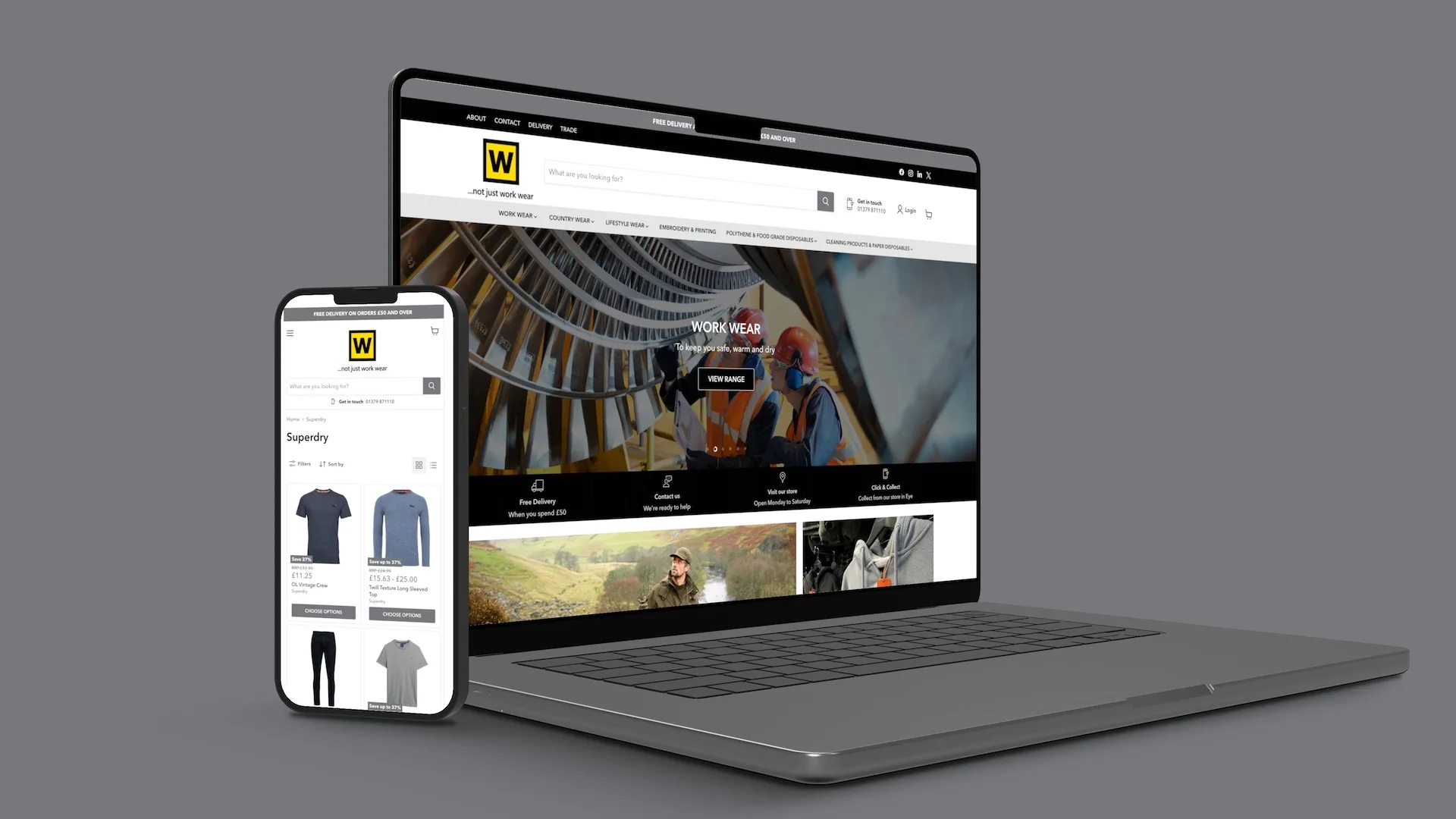 Workwear — Website Design in Norfolk and Suffolk