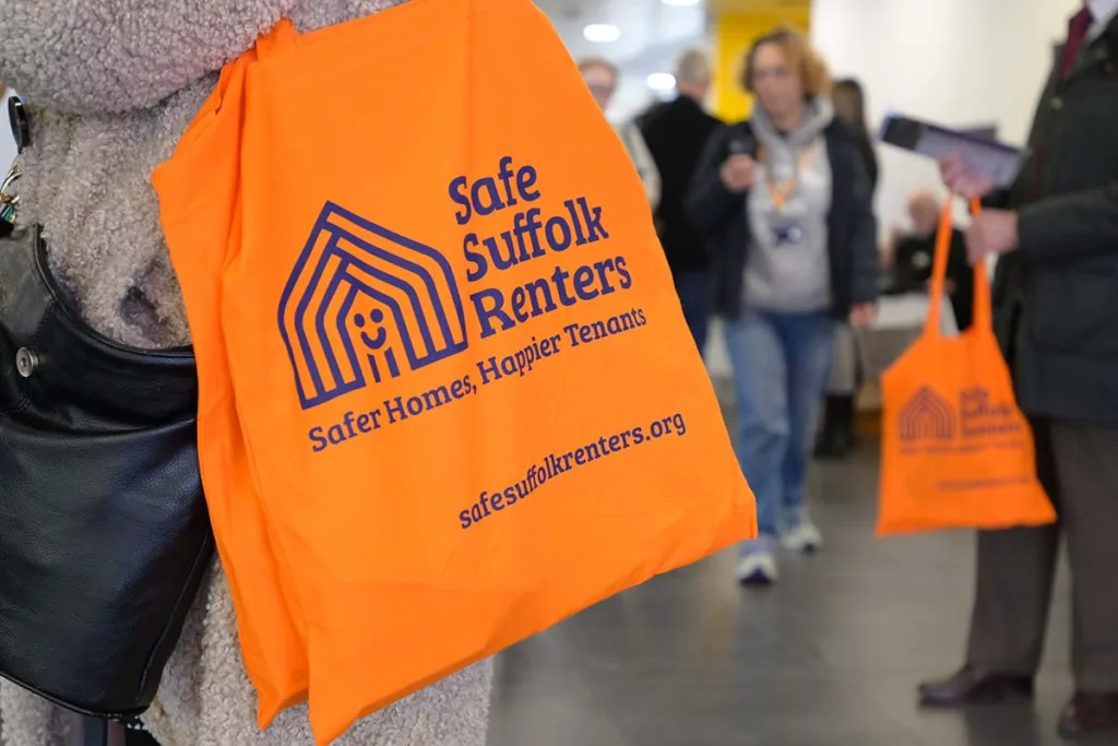 Promotional bags for Safe Suffolk Renters